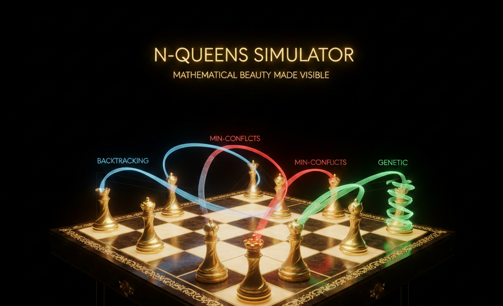 N-Queens Simulator preview